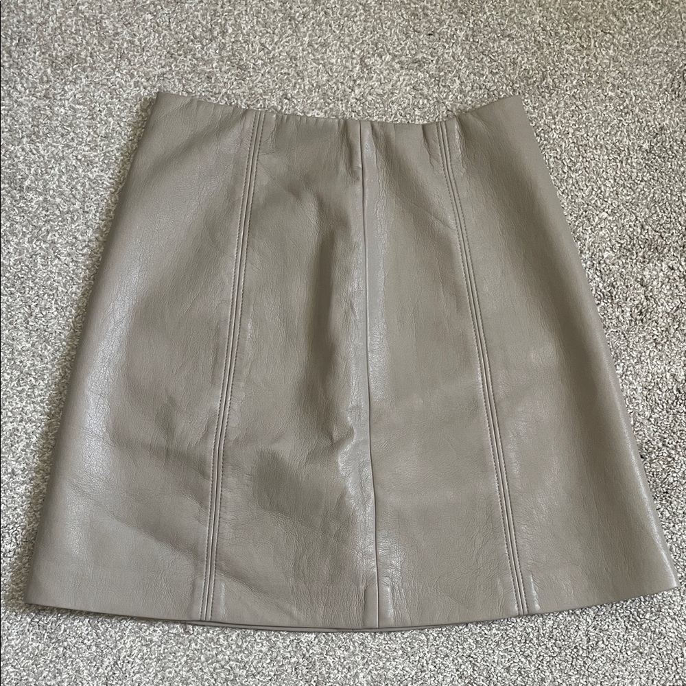 NWOT Babaton Modern Mini Skirt Vegan Leather